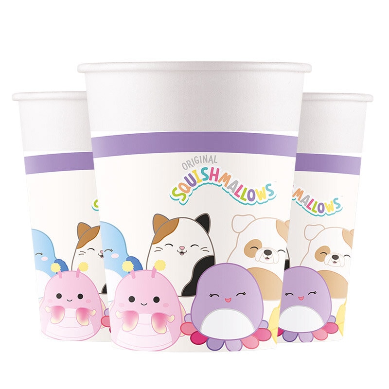 Squishmallows - Papieren Bekers 8 stuks