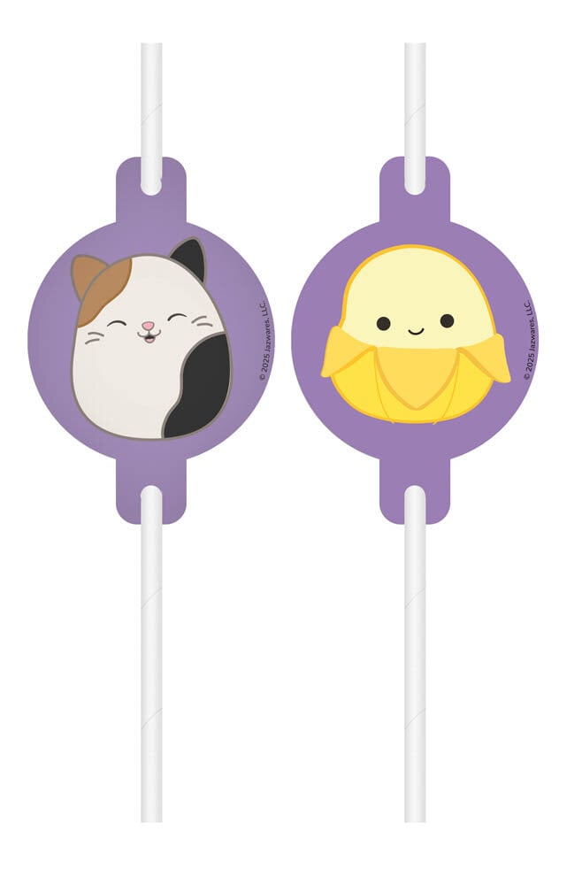 Squishmallows - Papieren rietjes 4 stuks