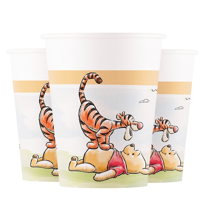 Winnie de Poeh Bekers 8 stuks