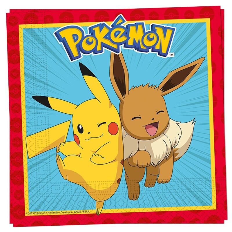 Pokémon - Servetten 20 stuks
