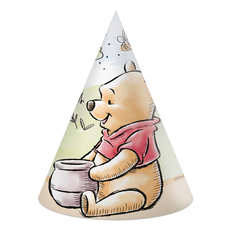 Winnie de Poeh Feesthoedjes 6 stuks