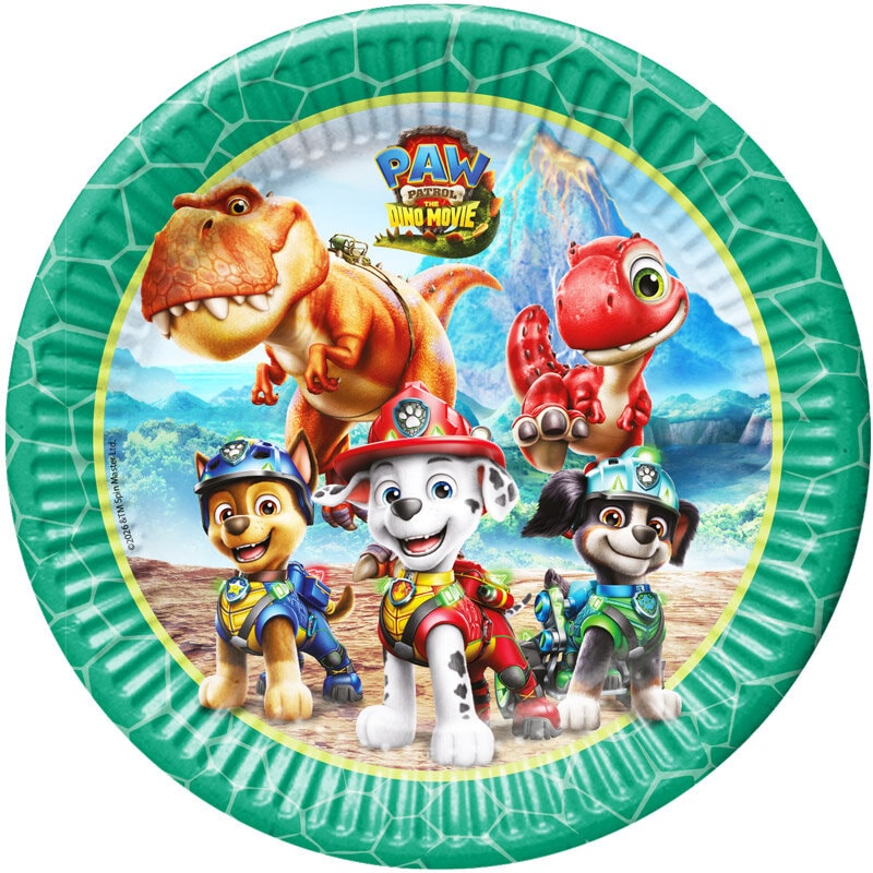 Paw Patrol Dino Movie Borden 8 stuks