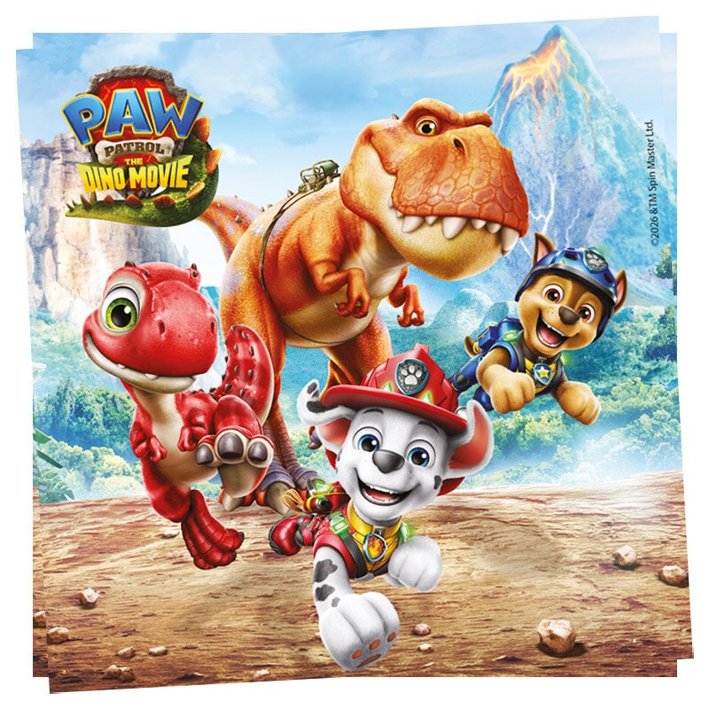 Paw Patrol Dino Movie Servetten 20 stuks