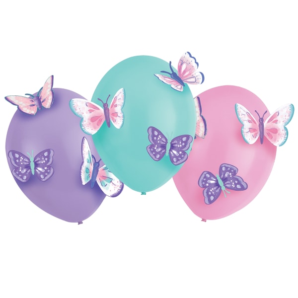 Ballonnen 3D Vlinders 3 stuks