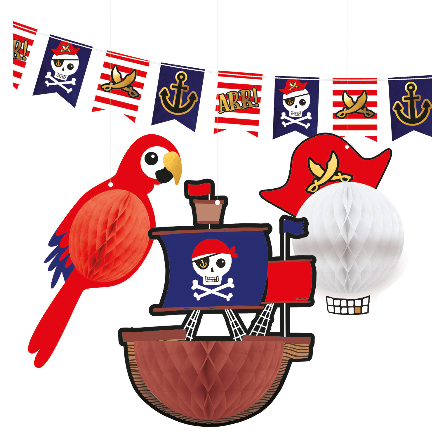 Piraat - Hangende decoratieset