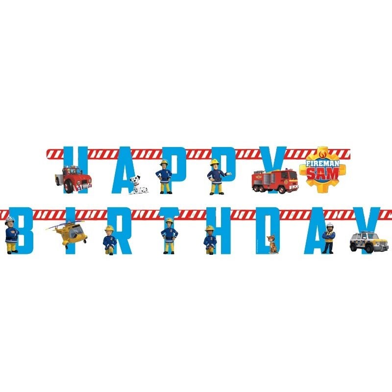 Brandweerman Sam - Slinger Happy Birthday 180 cm