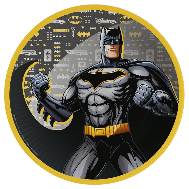 Batman Hero - Bordjes 8 stuks