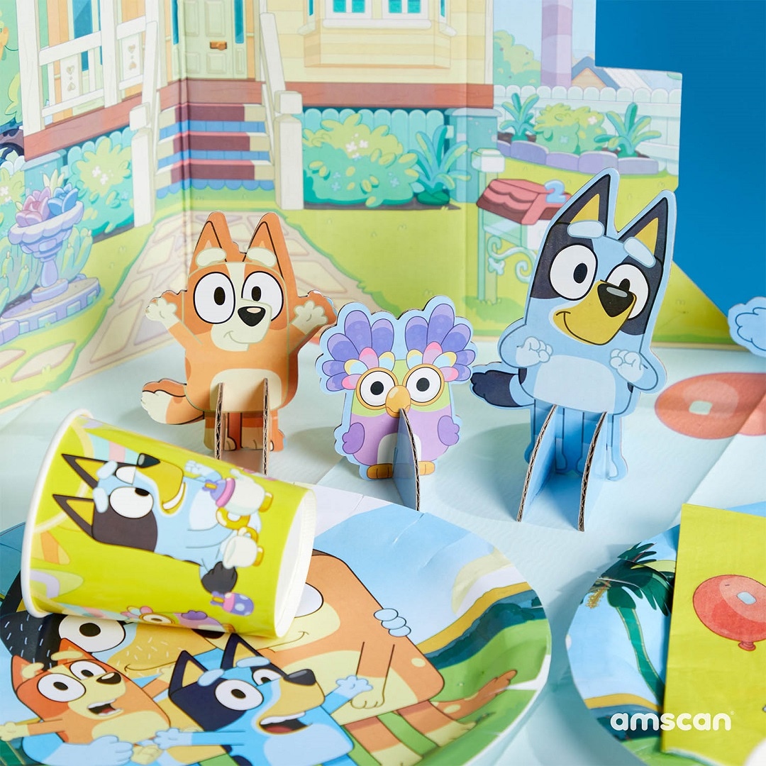 Bluey - Tafeldecoraties van karton 7 stuks