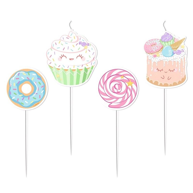 Crazy Cake - Taartkaars 4 stuks