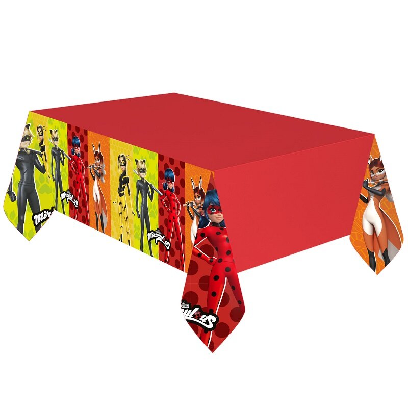 Miraculous Ladybug - Tafelkleed van papier 120 x 180 cm