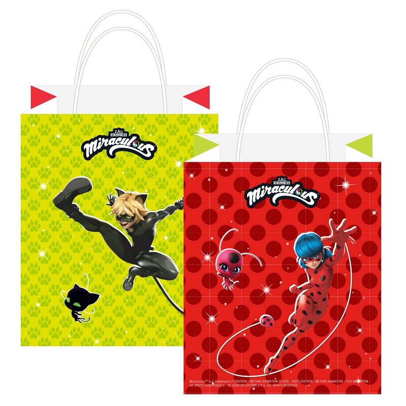 Miraculous Ladybug - Uitdeelzakjes van papier 8 stuks