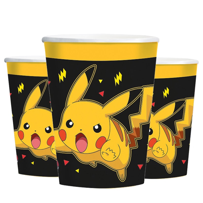 Pokémon Pikachu - Papieren bekers 8 stuks