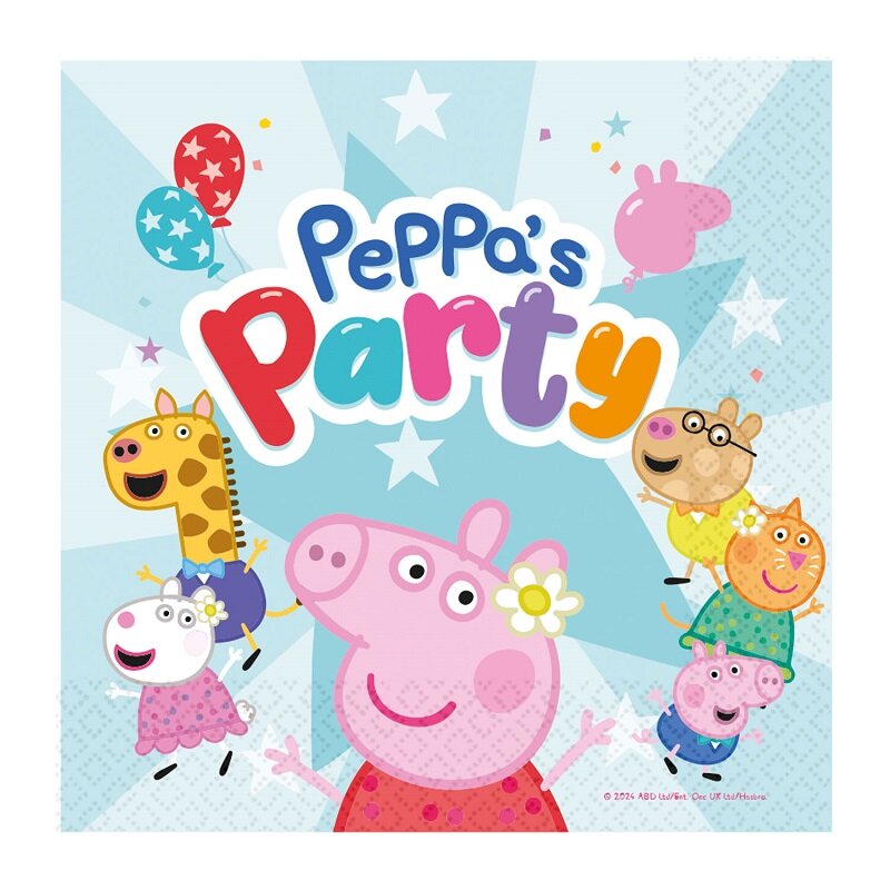 Peppa Pig Birthday - Servetten 16 stuks
