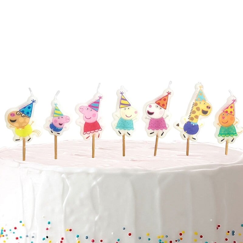 Peppa Pig Verjaardag Taartkaarsjes 7-pack