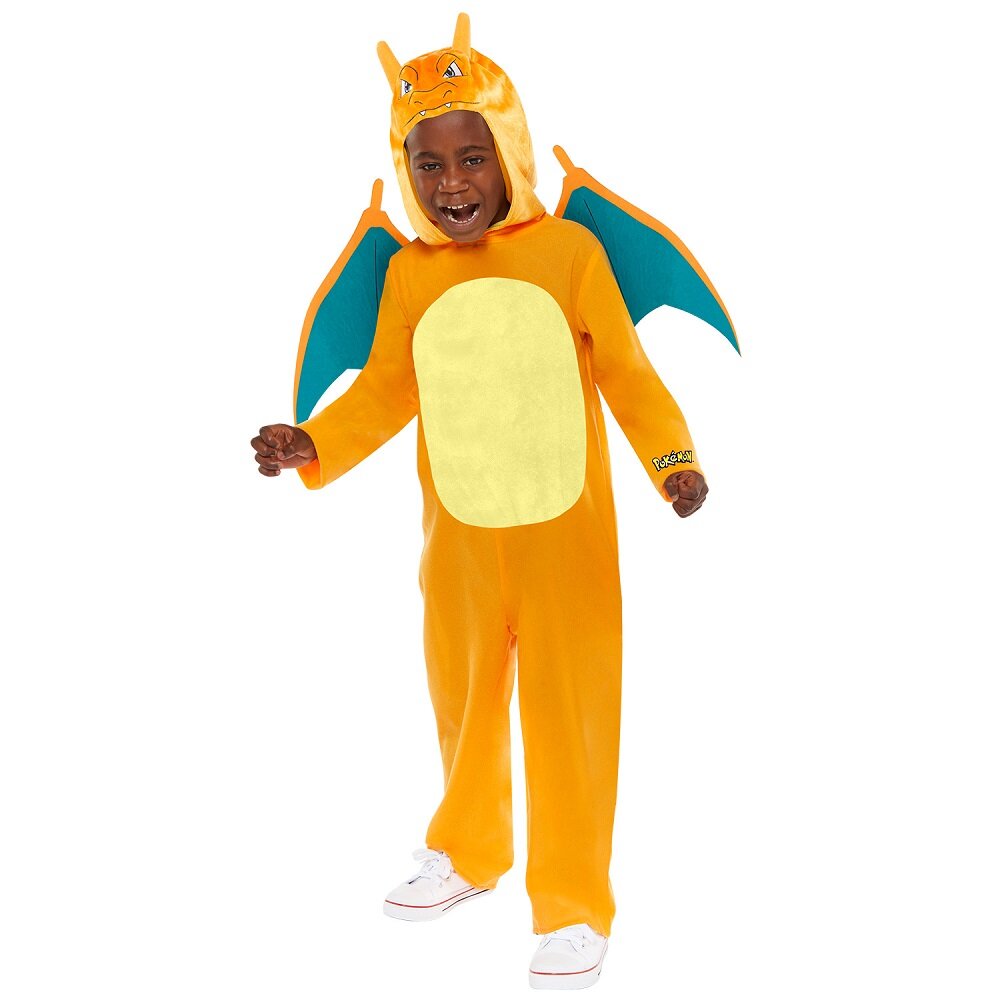 Pokémon Charizard Jumpsuit Kostuum Kind 8-10 jaar (128-134 cm)
