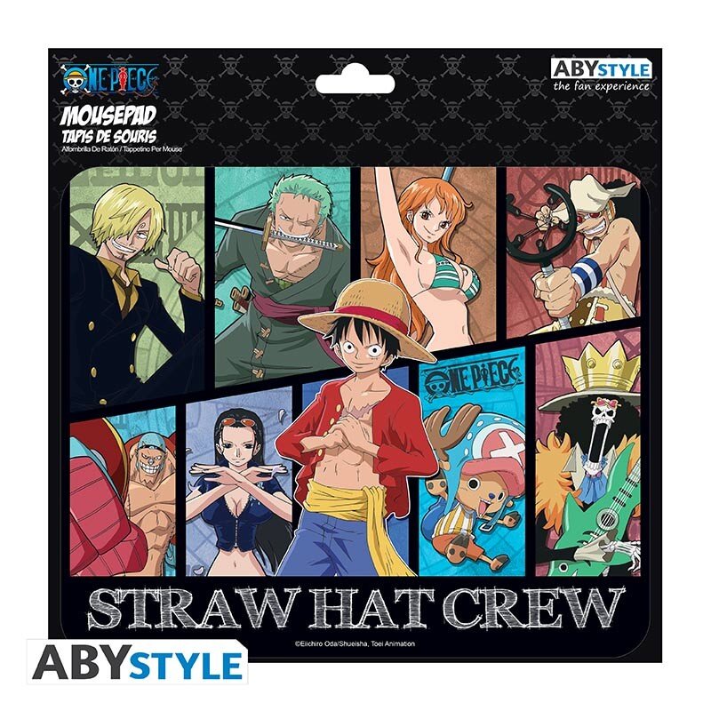 One Piece - Muismat Straw Hat Crew 19 x 23 cm