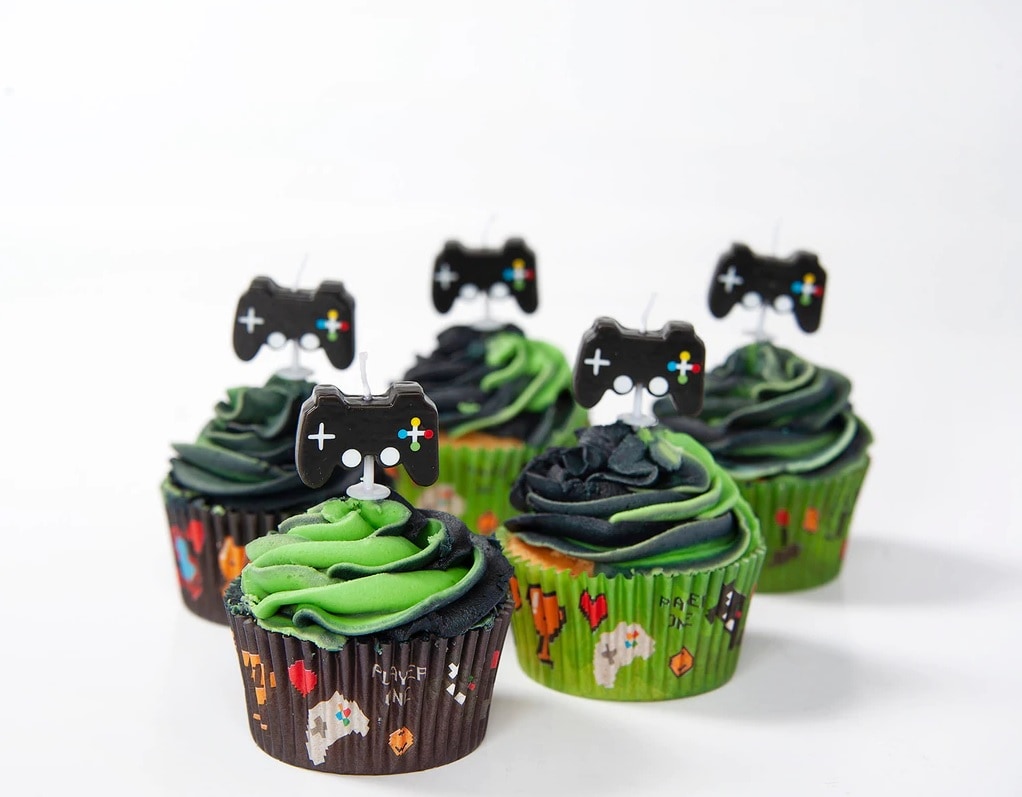 Gaming Party - Taartkaarsjes 5 stuks