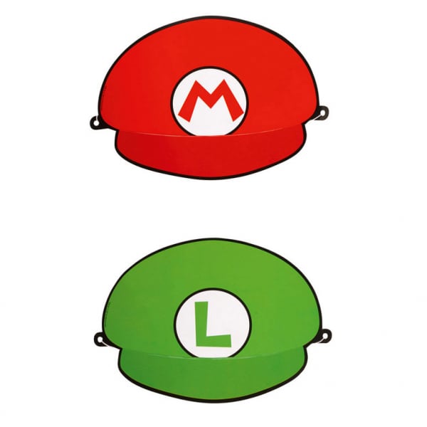 Super Mario - Feesthoedjes 8 stuks