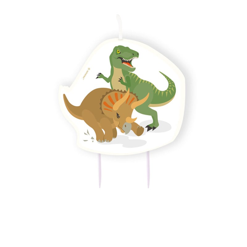 Happy Dinosaur - Taart Kaars 10 cm