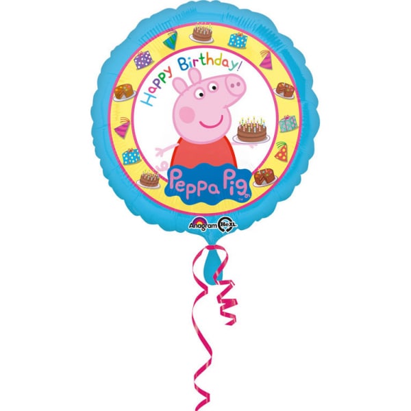 Peppa Pig - Folieballon Happy Birthday 43 cm