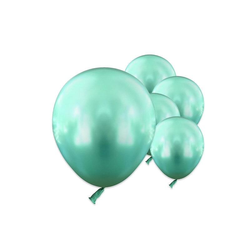 Ballonnen - Groen Chroom 13 cm 25 stuks