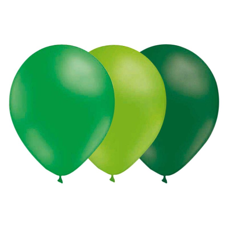 Ballonnen Set Groen-Limegroen-Donkergroen 15 stuks