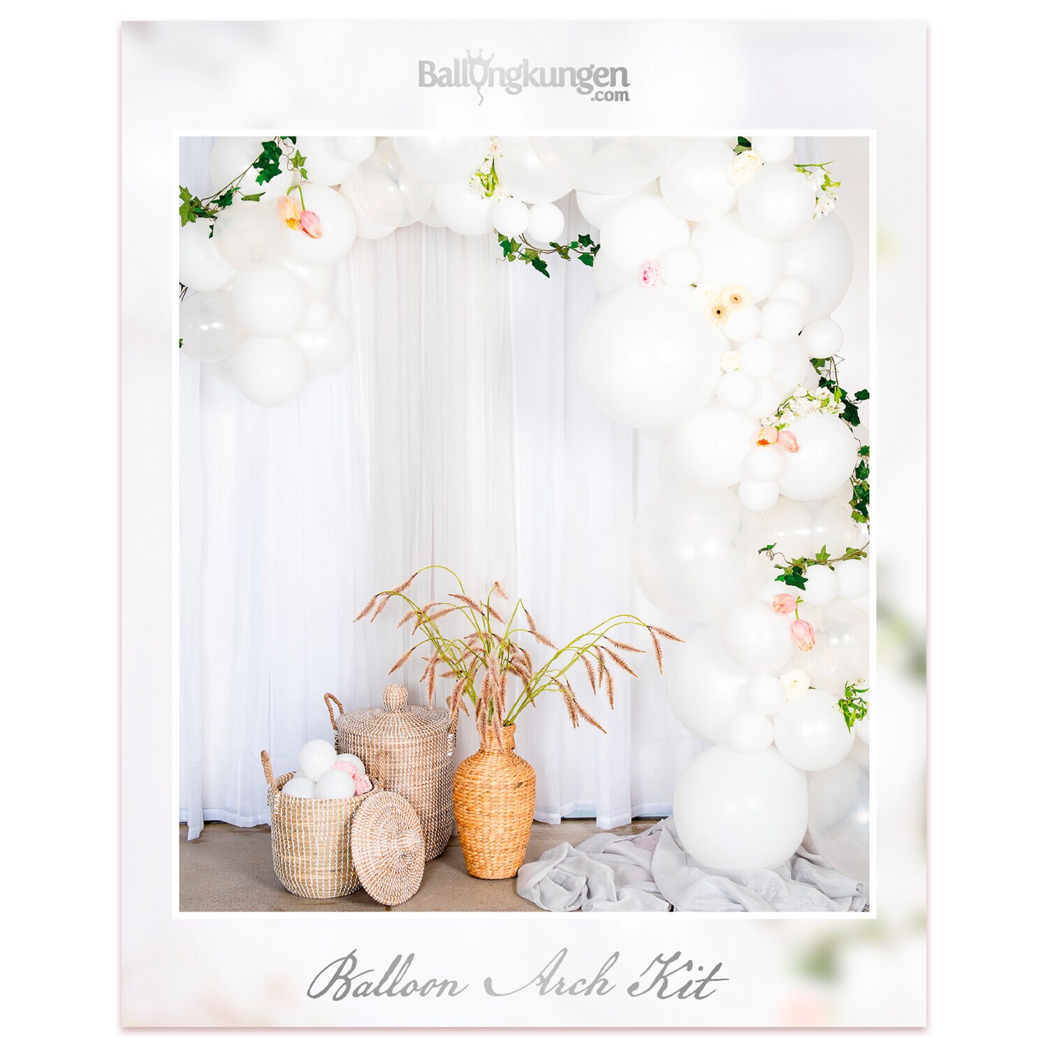 DIY Witte Ballonnenboog