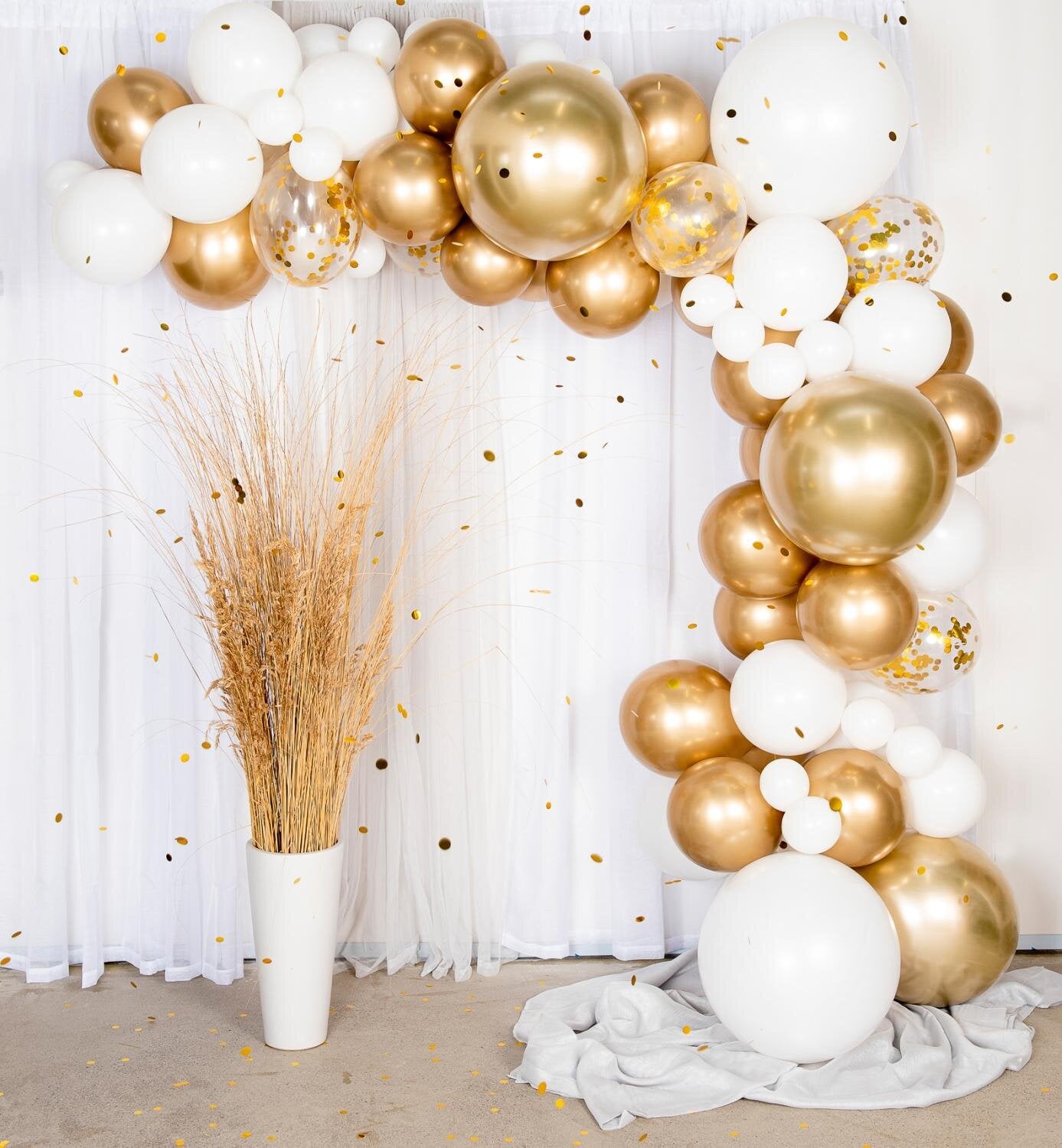DIY Ballonnenboog in Goud Chrome