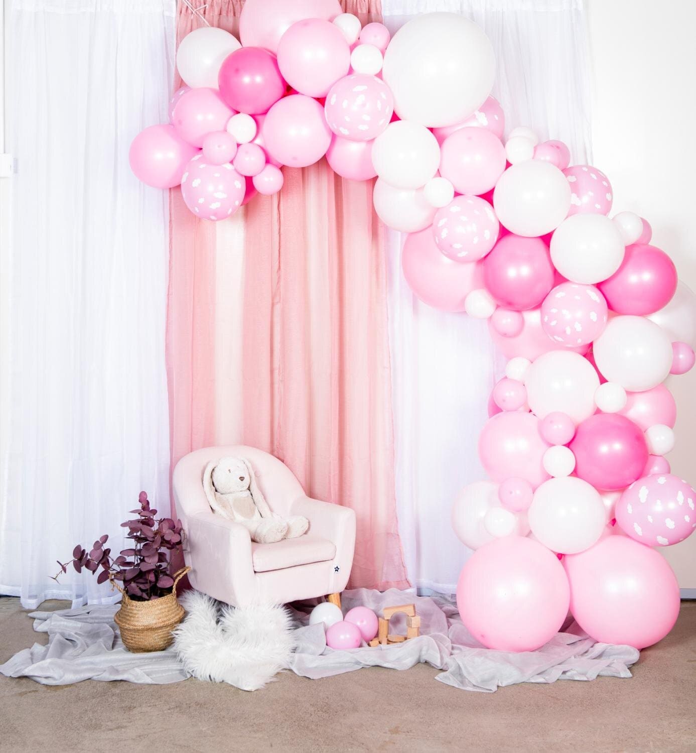 DIY Ballonnenboog in roze tinten