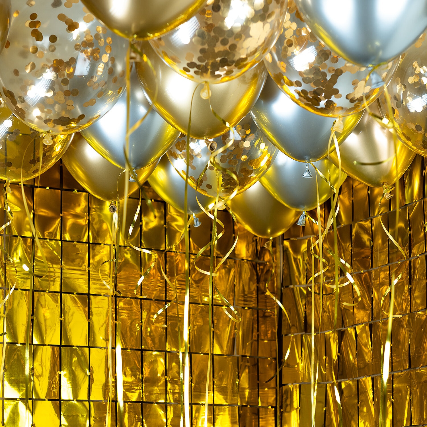 Ballonset voor plafond - Goud Glamour