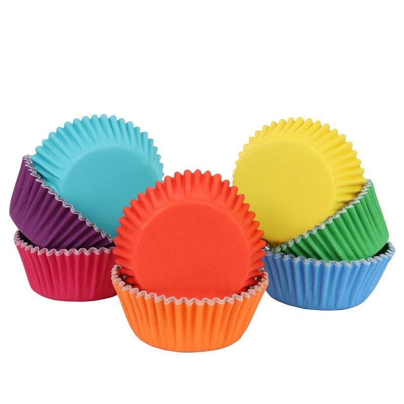 PME - Muffinvormpjes in Regenboogkleuren 100 stuks