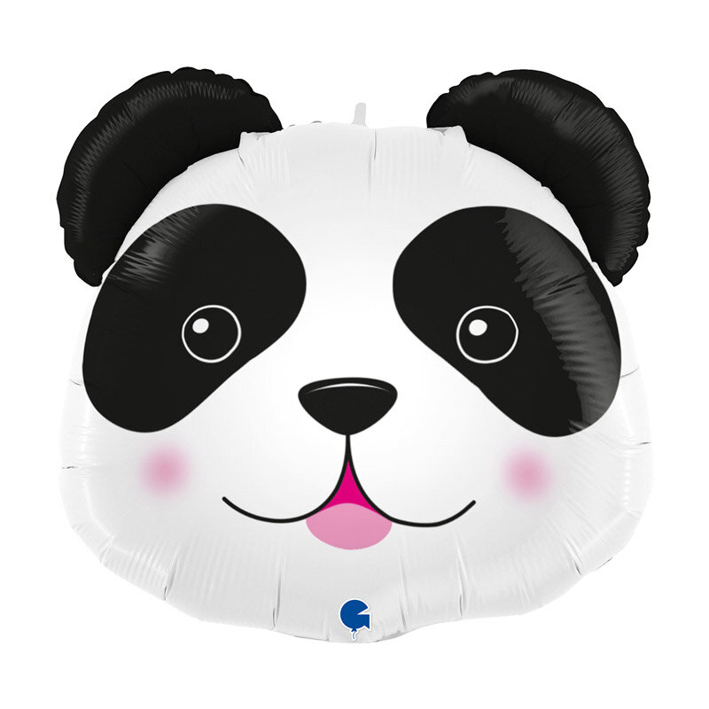 Folieballon Panda hoofd 56 cm