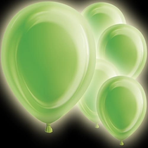 LED Ballonnen, Groen 5 stuks