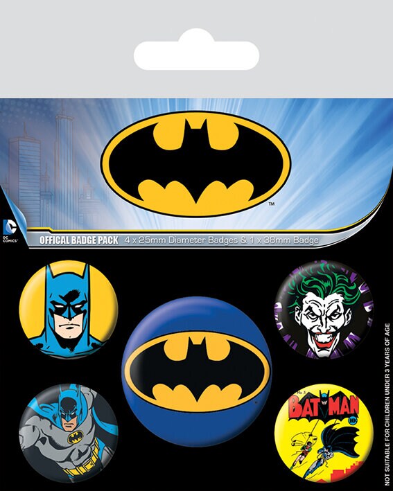 Batman - Buttons 5 stuks