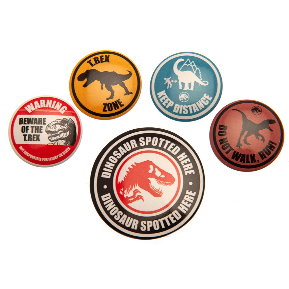 Jurassic World - Buttons Dominion 5 stuks