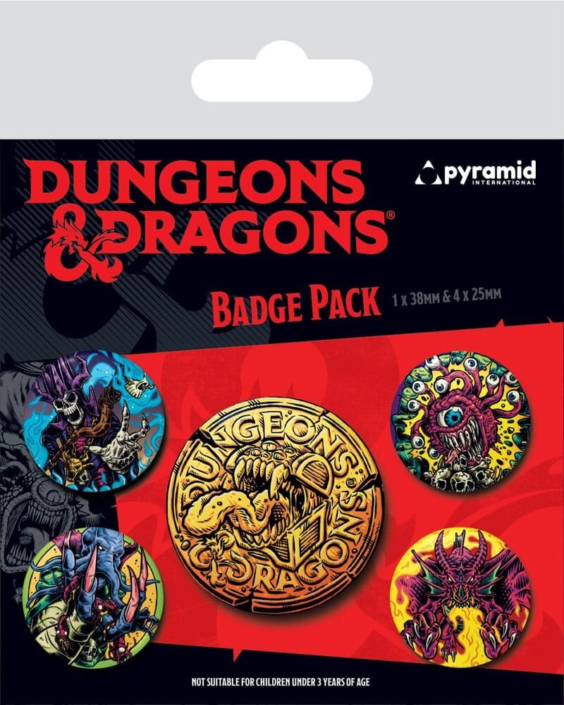 Dungeons & Dragons - Buttons 5 stuks