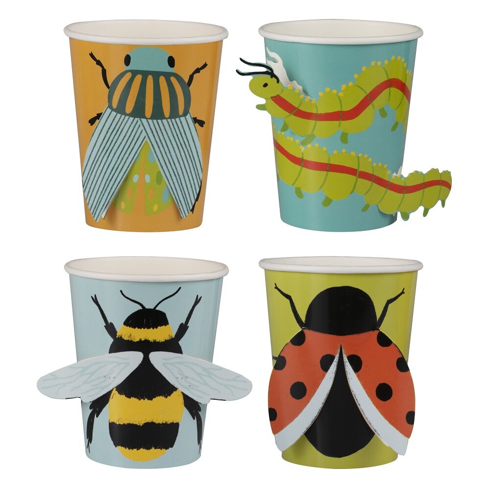 Bug Party - 3D Bekers 8 stuks