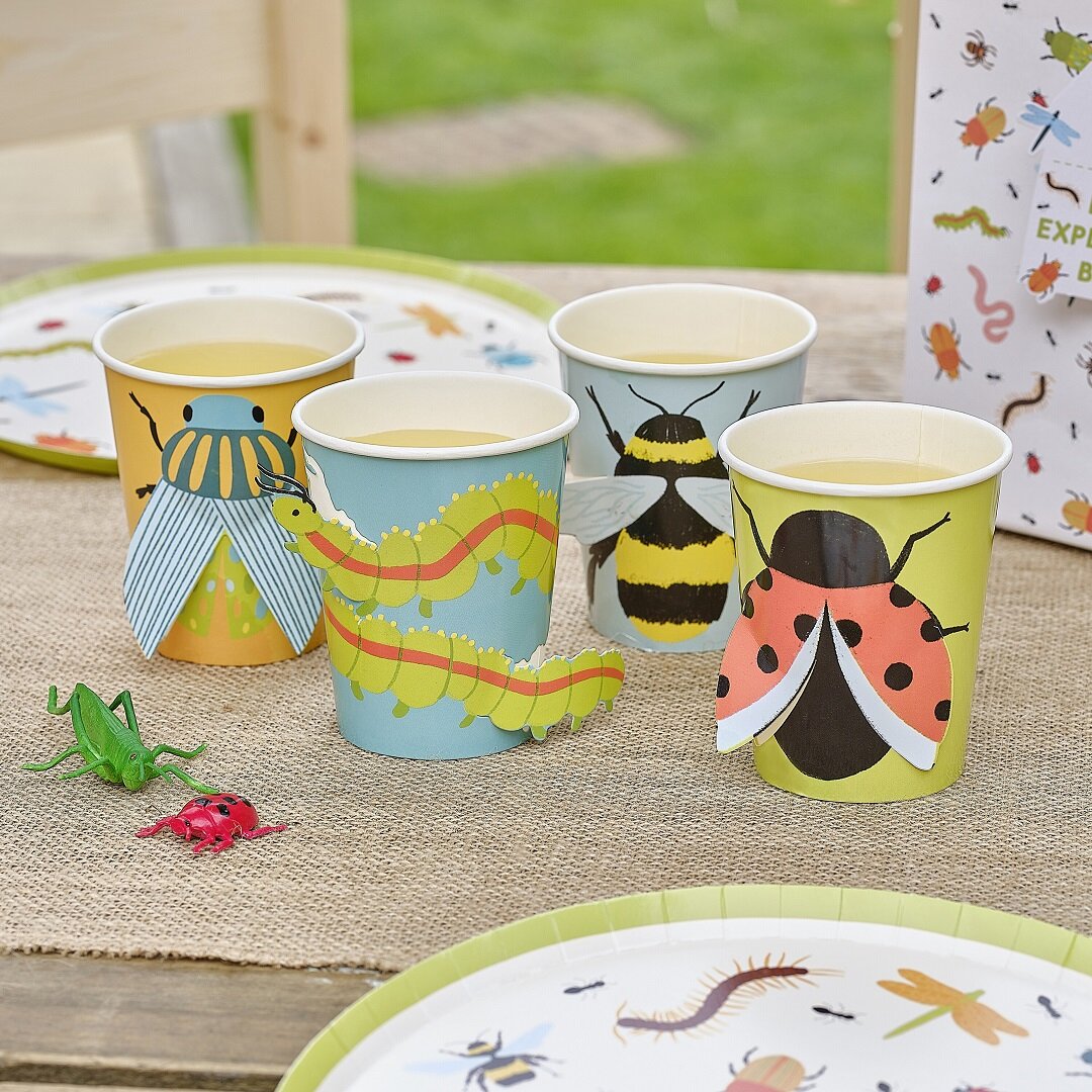 Bug Party - 3D Bekers 8 stuks