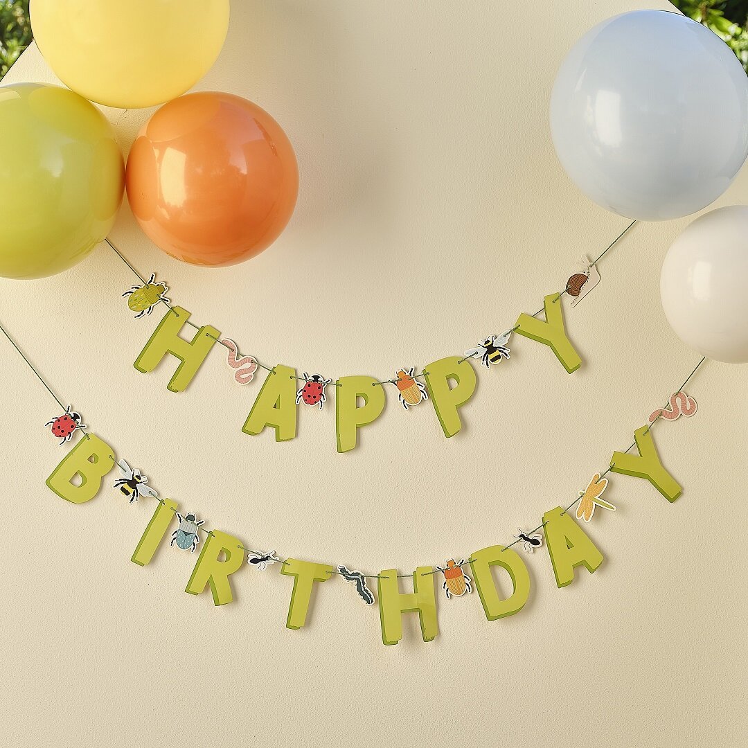 Bug Party - Slinger Happy Birthday 1,5 meter