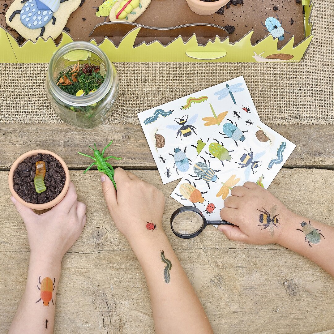 Bug Party - Neptattoos voor kinderen 24 stuks