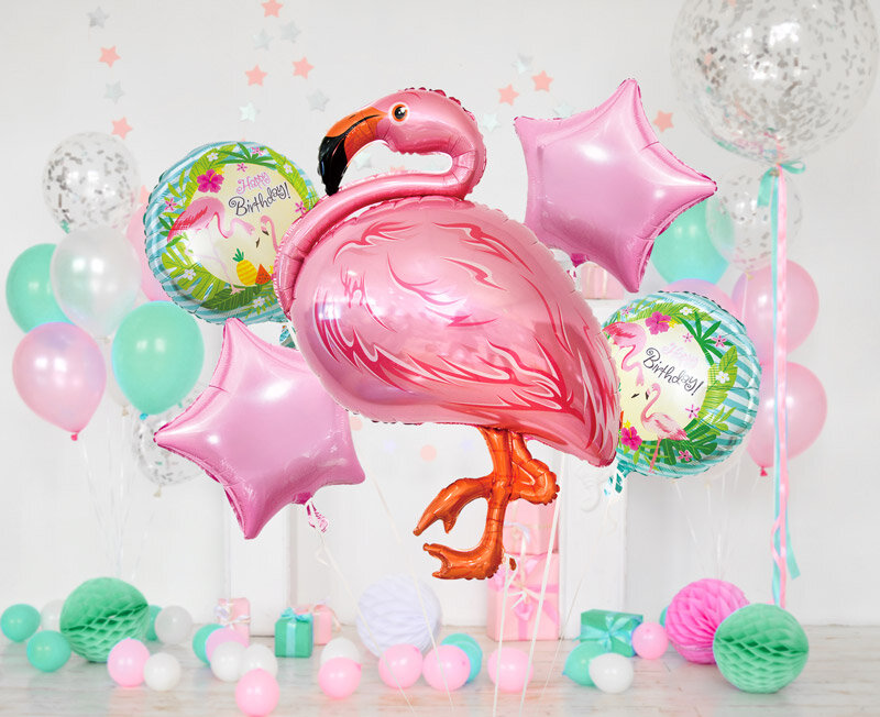 Ballonboeket - Flamingo