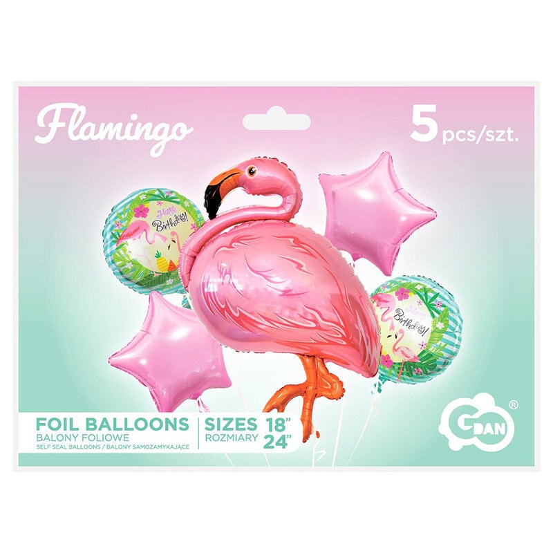 Ballonboeket - Flamingo