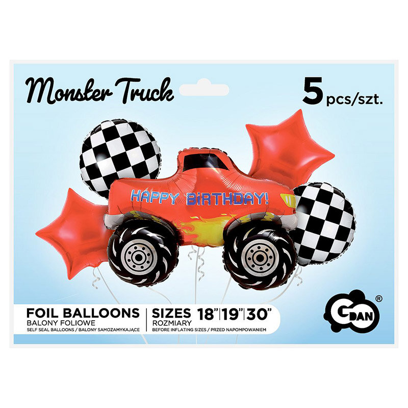 Ballonboeket - Monstertruck