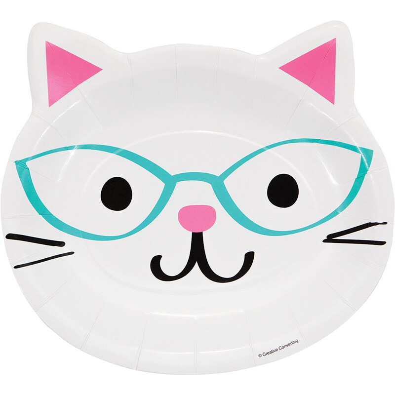 Cat Party - Gevormde bordjes 8 stuks