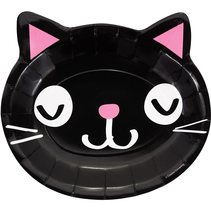 Cat Party - Gevormde bordjes 8 stuks