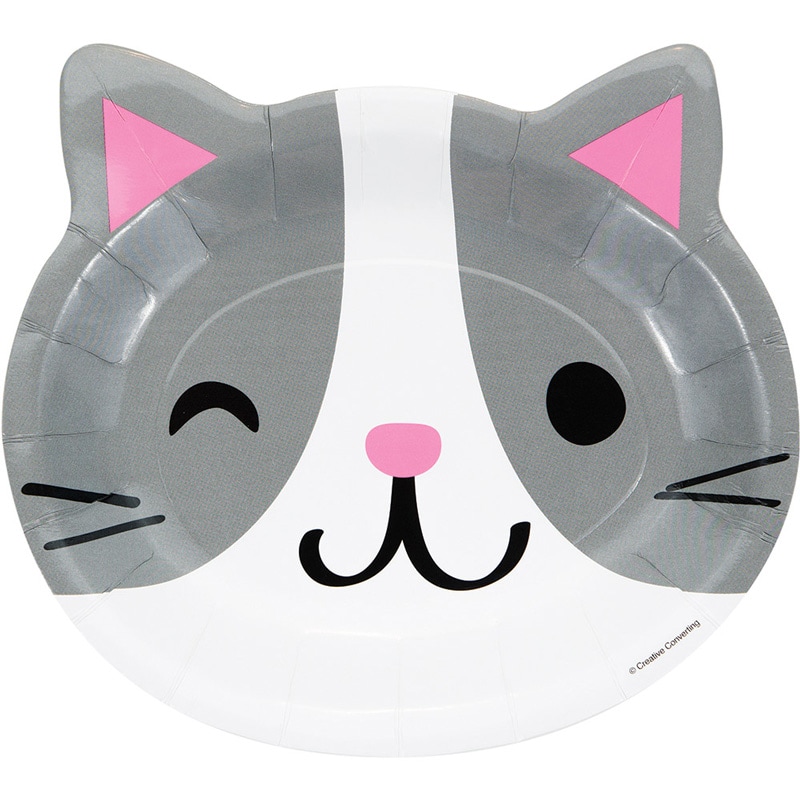 Cat Party - Gevormde bordjes 8 stuks