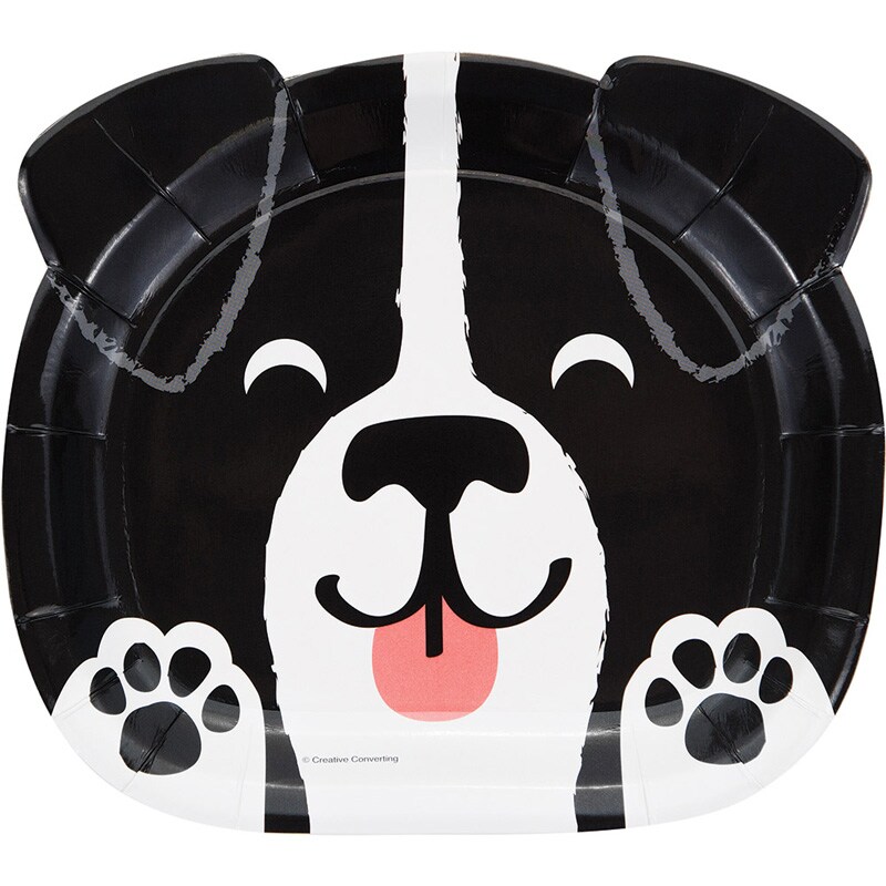 Dog Party - Gevormde bordjes 8 stuks