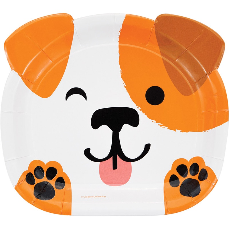 Dog Party - Gevormde bordjes 8 stuks
