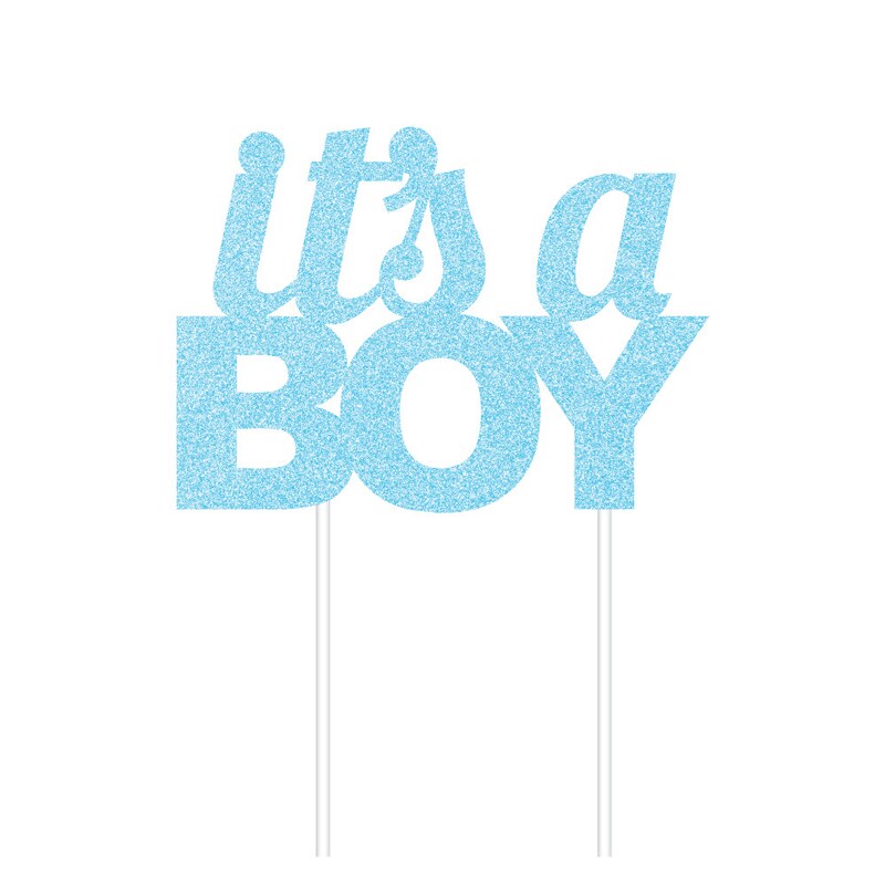 Glinsterende taartdecoratie, It's a Boy