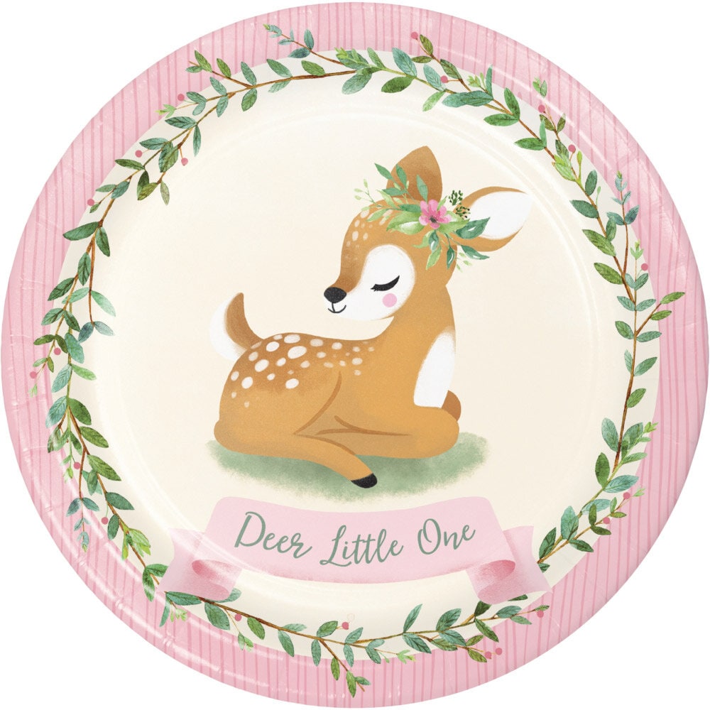 Deer Little One - Bordjes 1 jaar 8 stuks